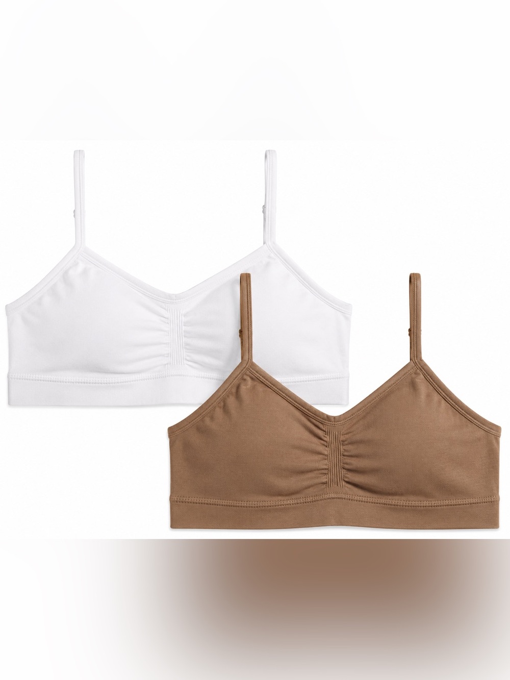 Maidenform Duo Pack Bralettes - White & Brown